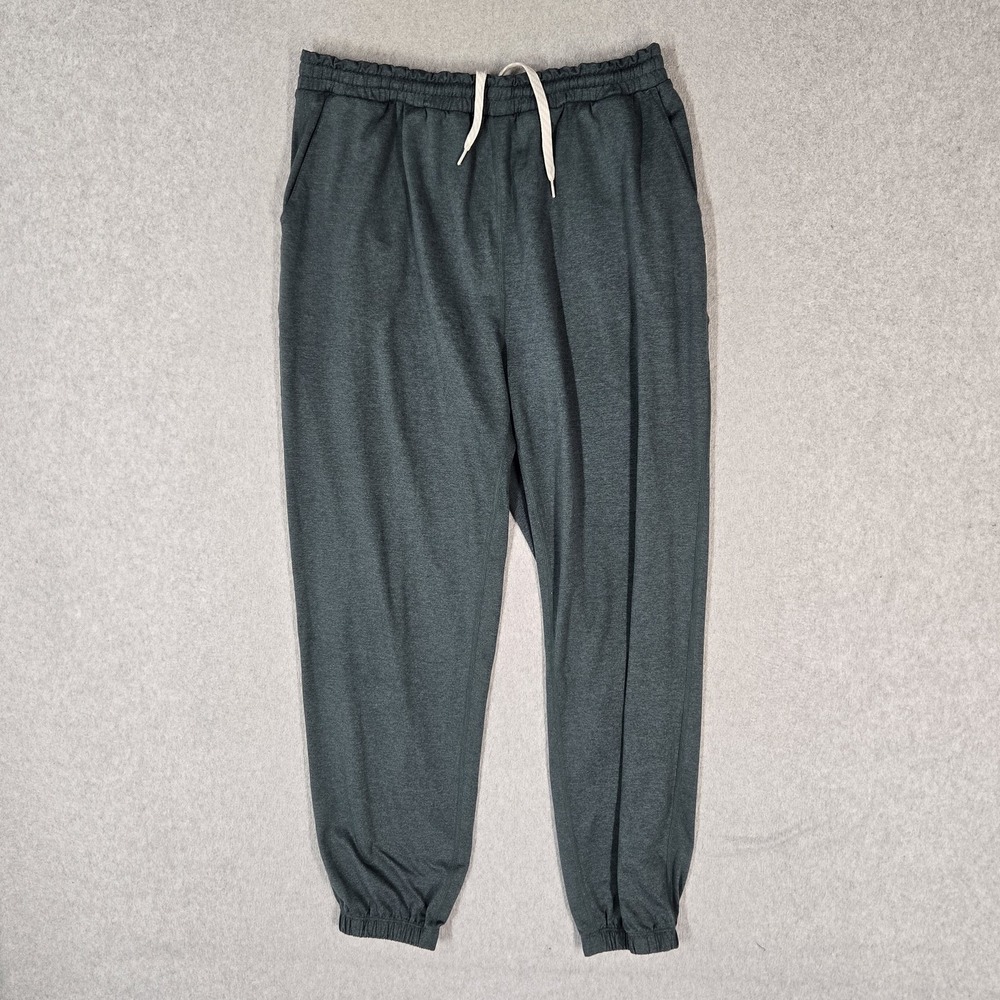 Vuori Women Activewear Pants M Green Boyfriend Sweatpants VW457 25" Inseam